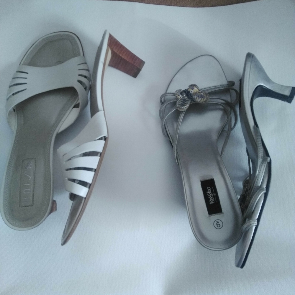 Two Pair Low Heel Party Shoes